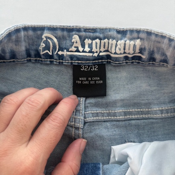 Argonaut Jeans Distressed Ripped Acid Wash Moto Style Denim‎ Pants, Size: N/A - Picture 10 of 11